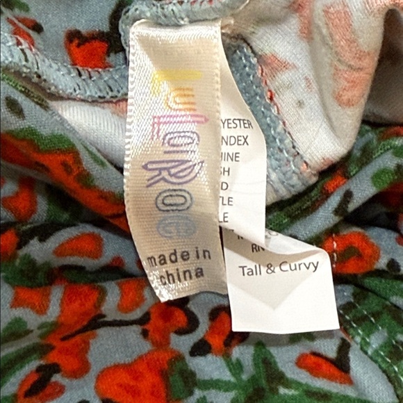 LuLaRoe Floral Leggings TC - Picture 2 of 5